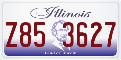 IL license plate Z853627