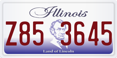 IL license plate Z853645