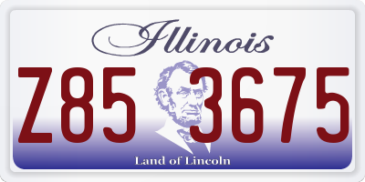 IL license plate Z853675