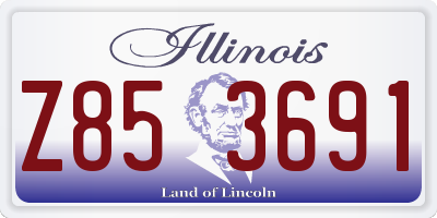 IL license plate Z853691