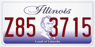 IL license plate Z853715