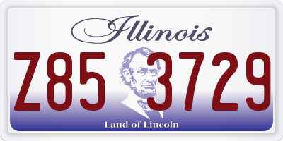 IL license plate Z853729