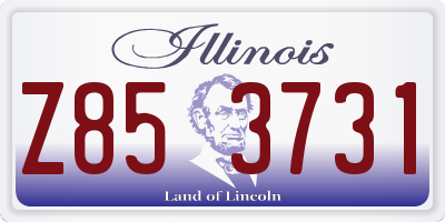 IL license plate Z853731