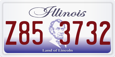 IL license plate Z853732