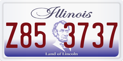 IL license plate Z853737
