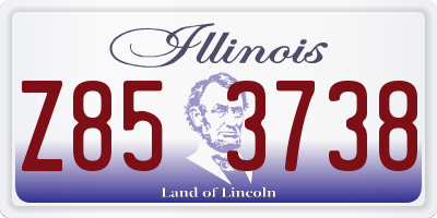 IL license plate Z853738
