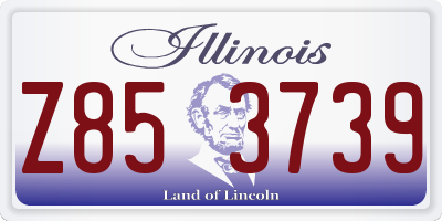 IL license plate Z853739