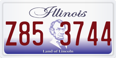 IL license plate Z853744