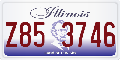 IL license plate Z853746