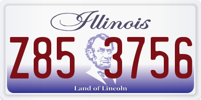 IL license plate Z853756