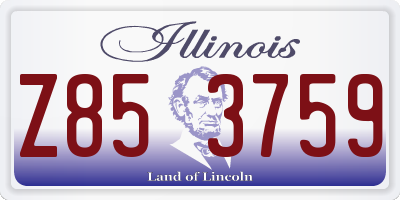 IL license plate Z853759