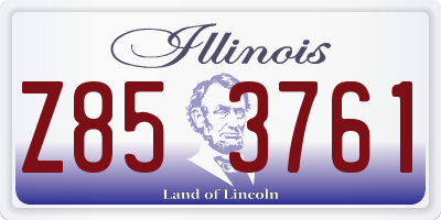 IL license plate Z853761