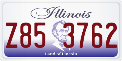 IL license plate Z853762