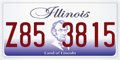 IL license plate Z853815