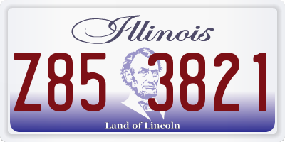 IL license plate Z853821