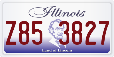 IL license plate Z853827