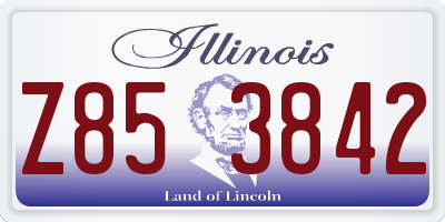 IL license plate Z853842