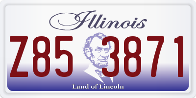 IL license plate Z853871
