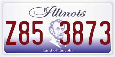 IL license plate Z853873