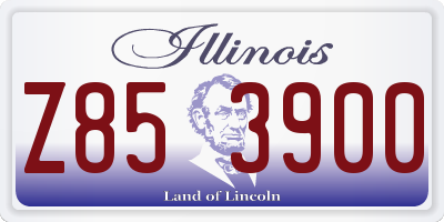 IL license plate Z853900