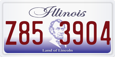 IL license plate Z853904
