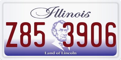 IL license plate Z853906