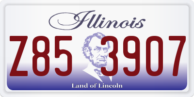 IL license plate Z853907