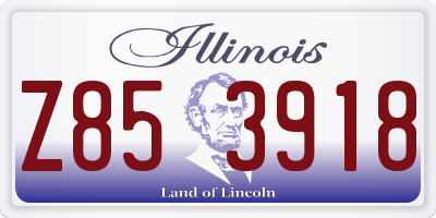 IL license plate Z853918