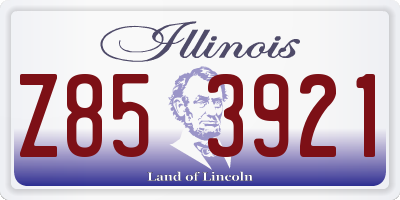 IL license plate Z853921