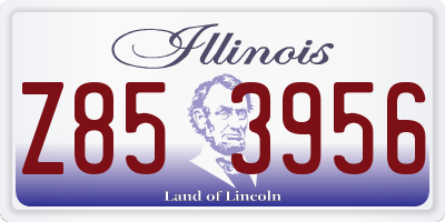 IL license plate Z853956