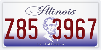 IL license plate Z853967