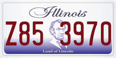 IL license plate Z853970