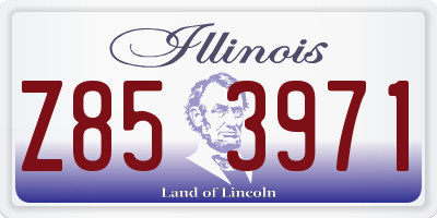 IL license plate Z853971