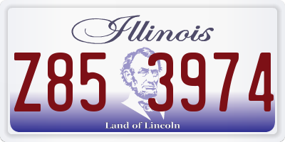 IL license plate Z853974