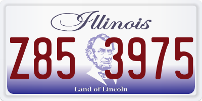 IL license plate Z853975