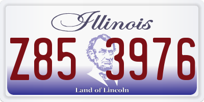 IL license plate Z853976