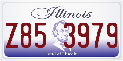 IL license plate Z853979