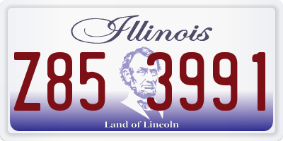 IL license plate Z853991