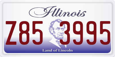 IL license plate Z853995