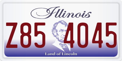 IL license plate Z854045