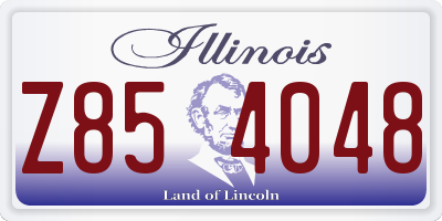 IL license plate Z854048