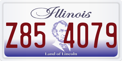 IL license plate Z854079