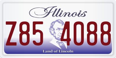 IL license plate Z854088
