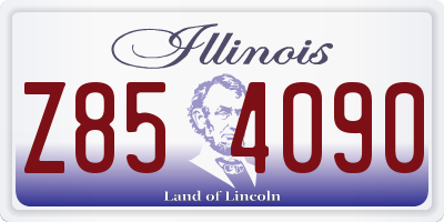 IL license plate Z854090