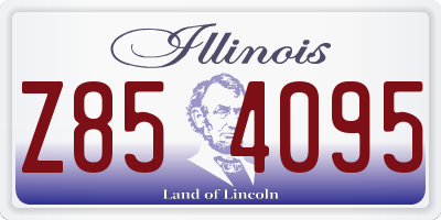 IL license plate Z854095