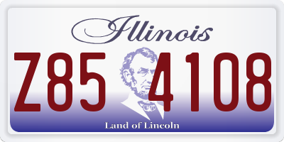 IL license plate Z854108