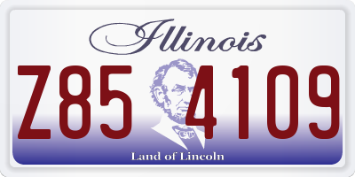 IL license plate Z854109