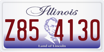 IL license plate Z854130