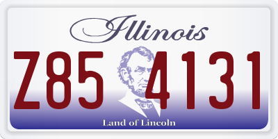 IL license plate Z854131