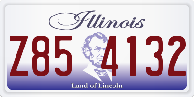IL license plate Z854132